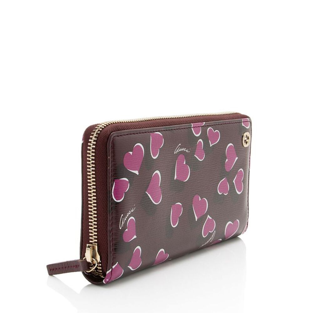Gucci Calfskin Heartbeat Zip Around Wallet - Picture 2 of 13